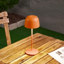 LED-bordlampe Arietty, orange, dæmpbar, IP65^Lindby Outlet