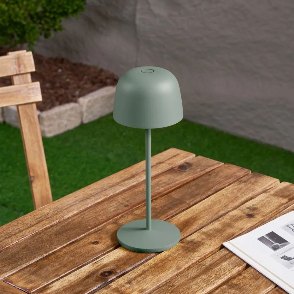 Lindby Dekorationsbelysning|Bordlamper>LED-bordlampe Arietty, grøn, dæmpbar, IP65