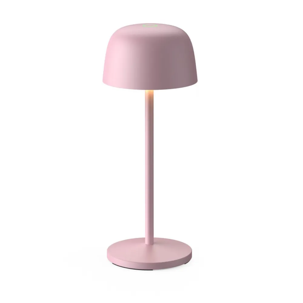 Lindby LED-bordlampe Arietty, pink, dæmpbar, IP54