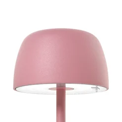 Lindby LED-bordlampe Arietty, pink, dæmpbar, IP54