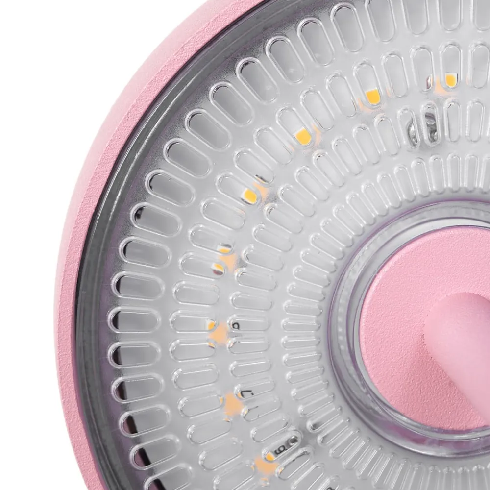 Lindby LED-bordlampe Arietty, pink, dæmpbar, IP54