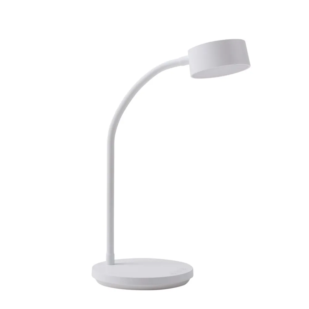 Lindby Arbejdsrum/Kontor|Gang>LED-bordlampe Maori, hvid, metal, CCT, dæmpbar