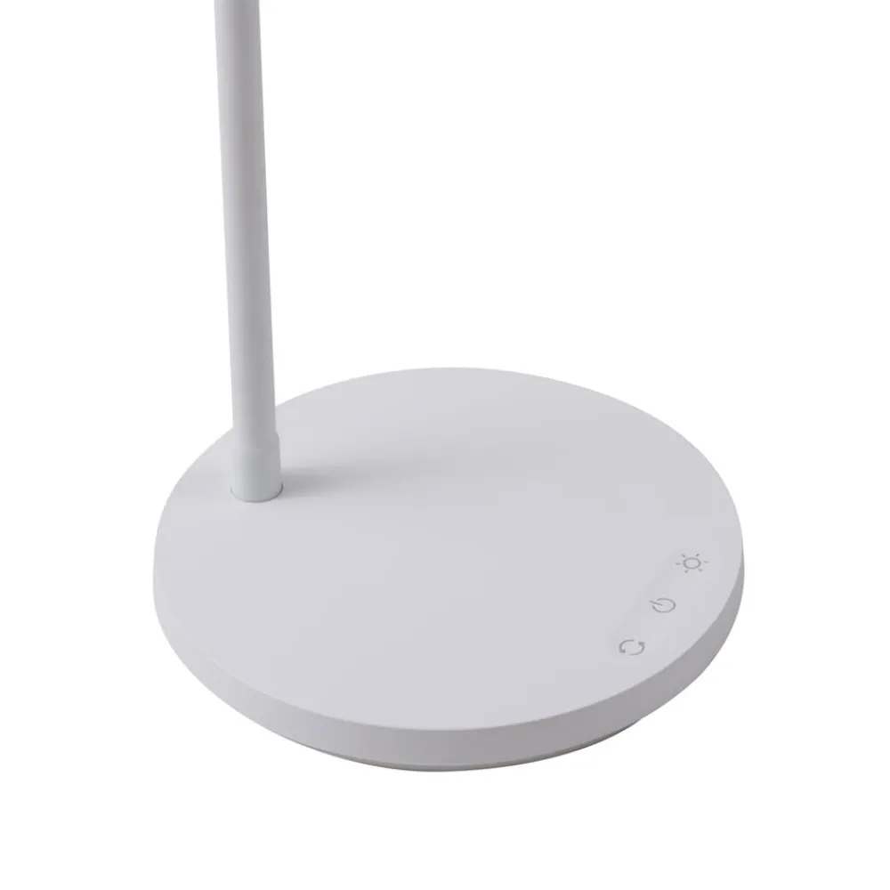 Lindby Arbejdsrum/Kontor|Gang>LED-bordlampe Maori, hvid, metal, CCT, dæmpbar