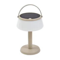 LED-bordlampe Mikkel, beige, dæmpbar, 7 cm^Lindby Online