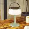 Lindby Dekorationsbelysning|Solcellelamper>LED-bordlampe Mikkel, grøn, dæmpbar