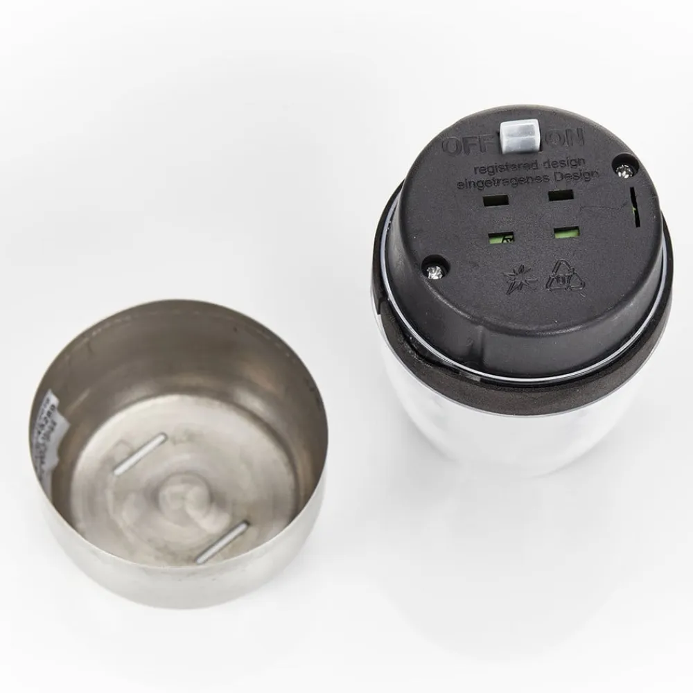 Lindby LED-bordlampe Pedas, sæt med 10, grå