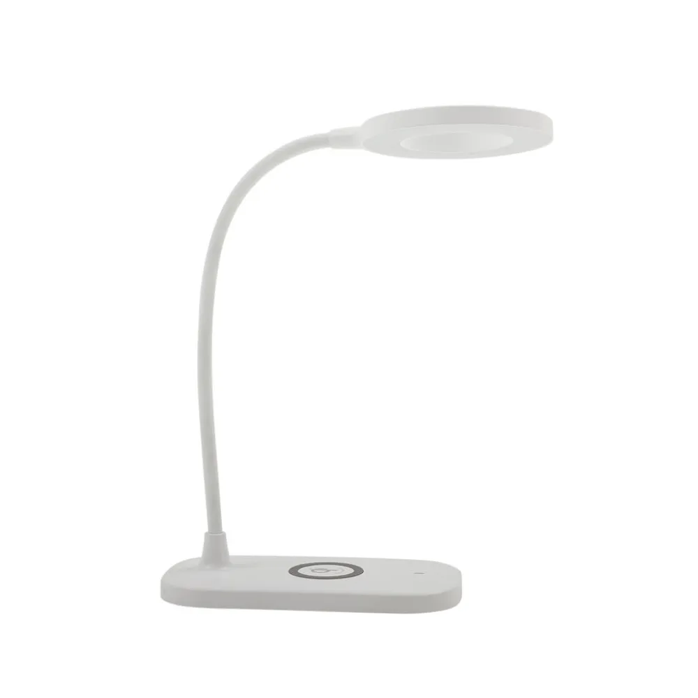 Lindby Arbejdsrum/Kontor|Bordlamper>LED-bordlampe Siona, hvid, CCT, dæmpbar, ladestation
