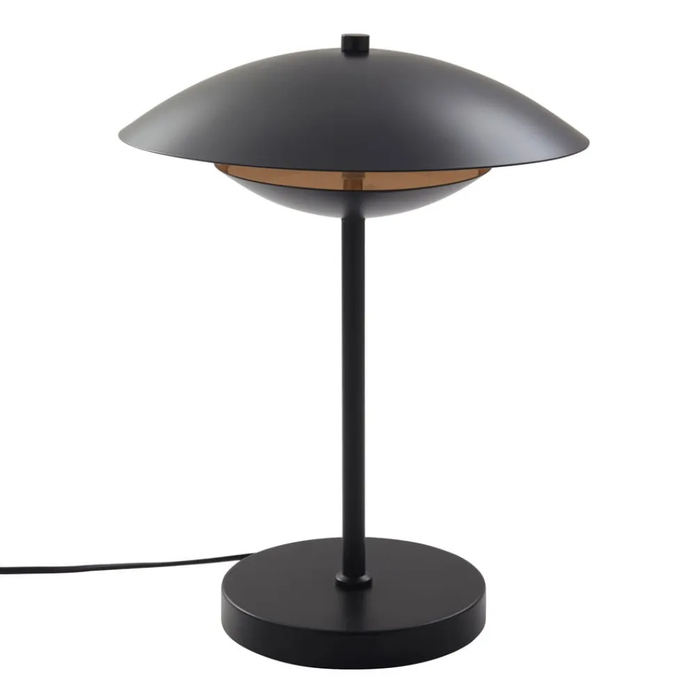 Lindby Pendellamper|Bordlamper>LED-bordlampe Tiama, metal, sort/guld, Ø 30 cm