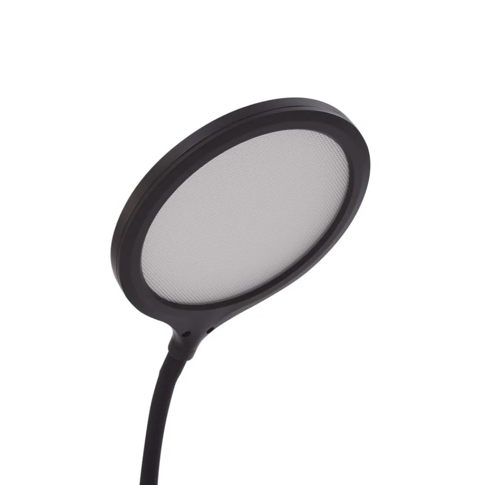 Lindby LED-bordlampe Valtaria, sort, CCT, dæmpbar