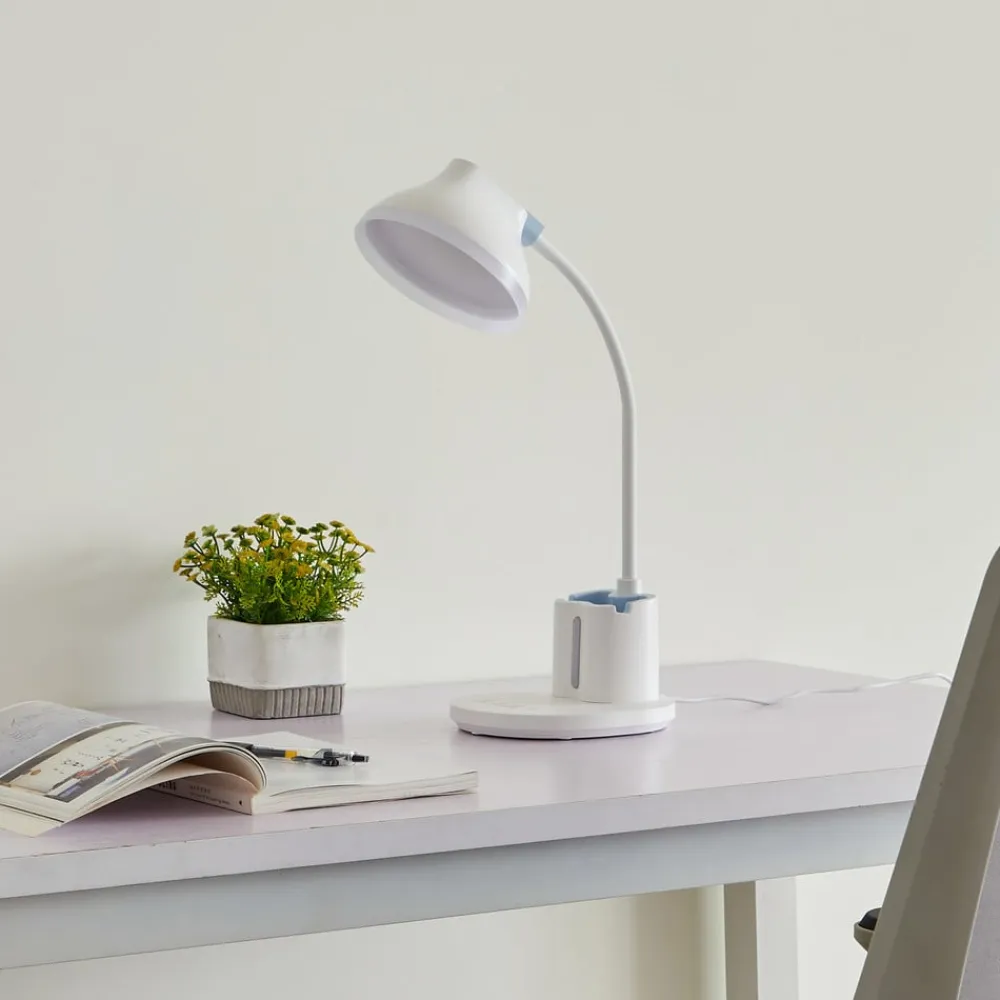Lindby LED-bordlampe Zephyra, hvid, CCT, dæmpbar