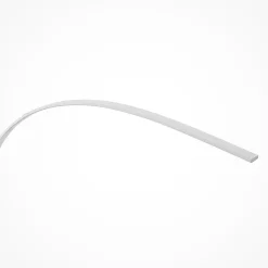 Lindby LED-buelampe Kendra, hvid, aluminium, højde 180 cm