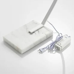 Lindby LED-buelampe Kendra, hvid, aluminium, højde 180 cm