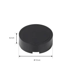 LED-driver Lumaro, sort, Ø 13 cm, 100W^Lindby Best