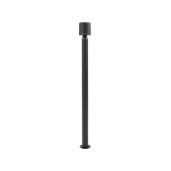 Lindby LED-gadelampe Amila, sort, aluminium, IP54