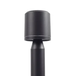 Lindby LED-gadelampe Amila, sort, aluminium, IP54