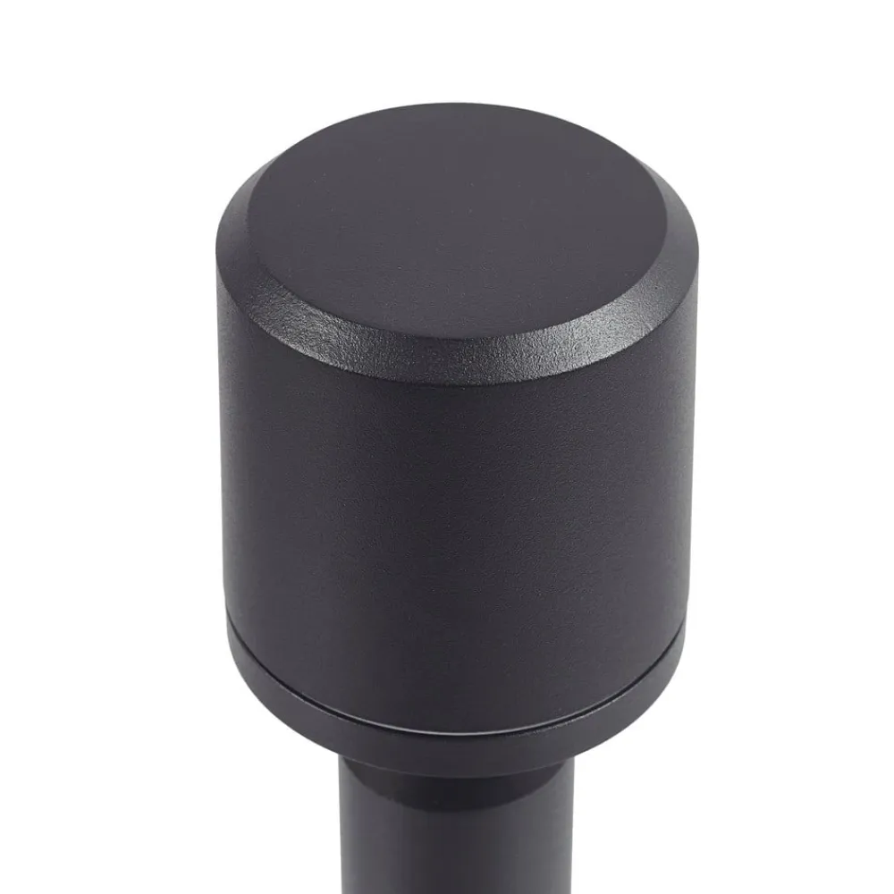 Lindby LED-gadelampe Amila, sort, aluminium, IP54