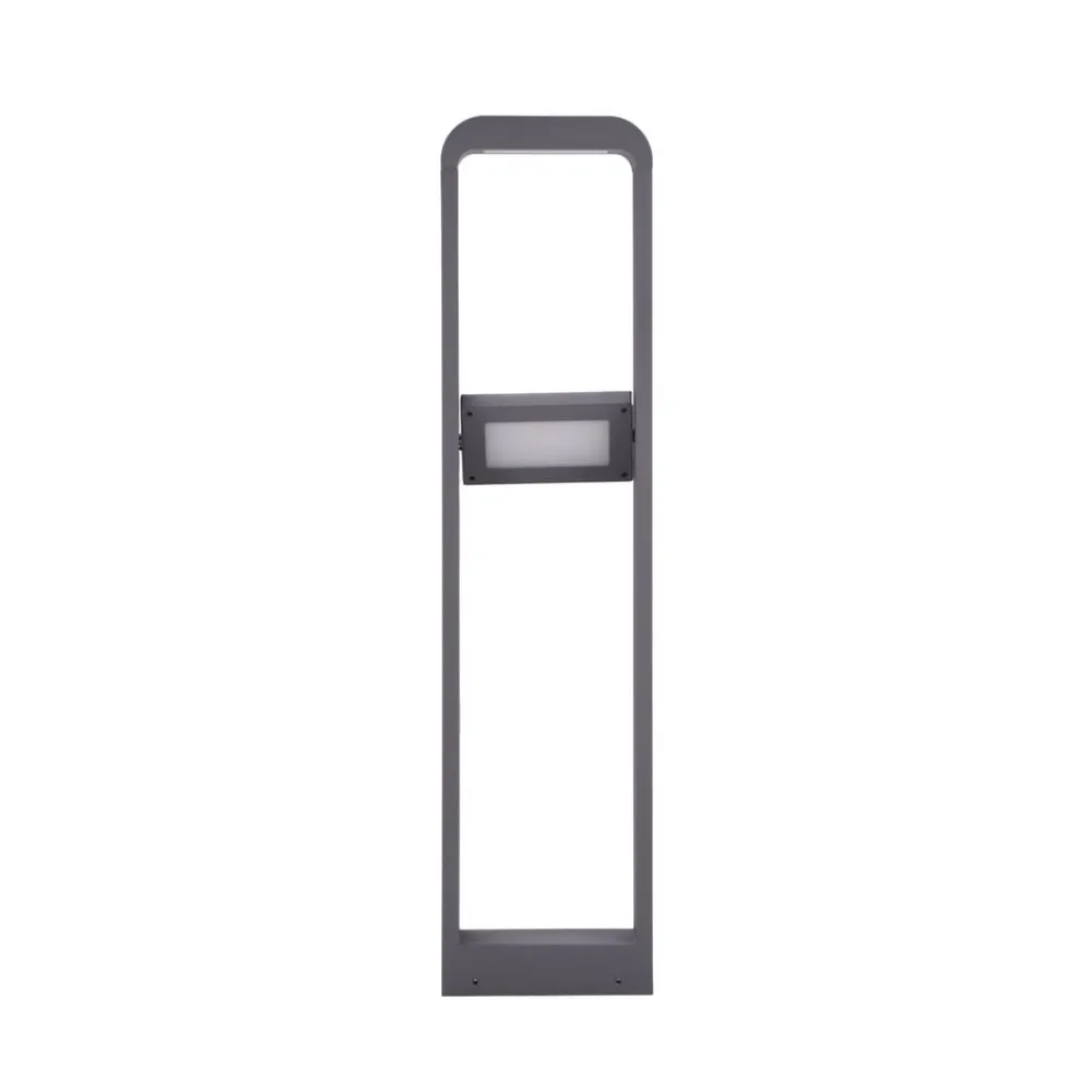 Lindby Terrassebelysning|Gadebelysning>LED-gadelampe Darko, 80 cm, grå, metal, IP54