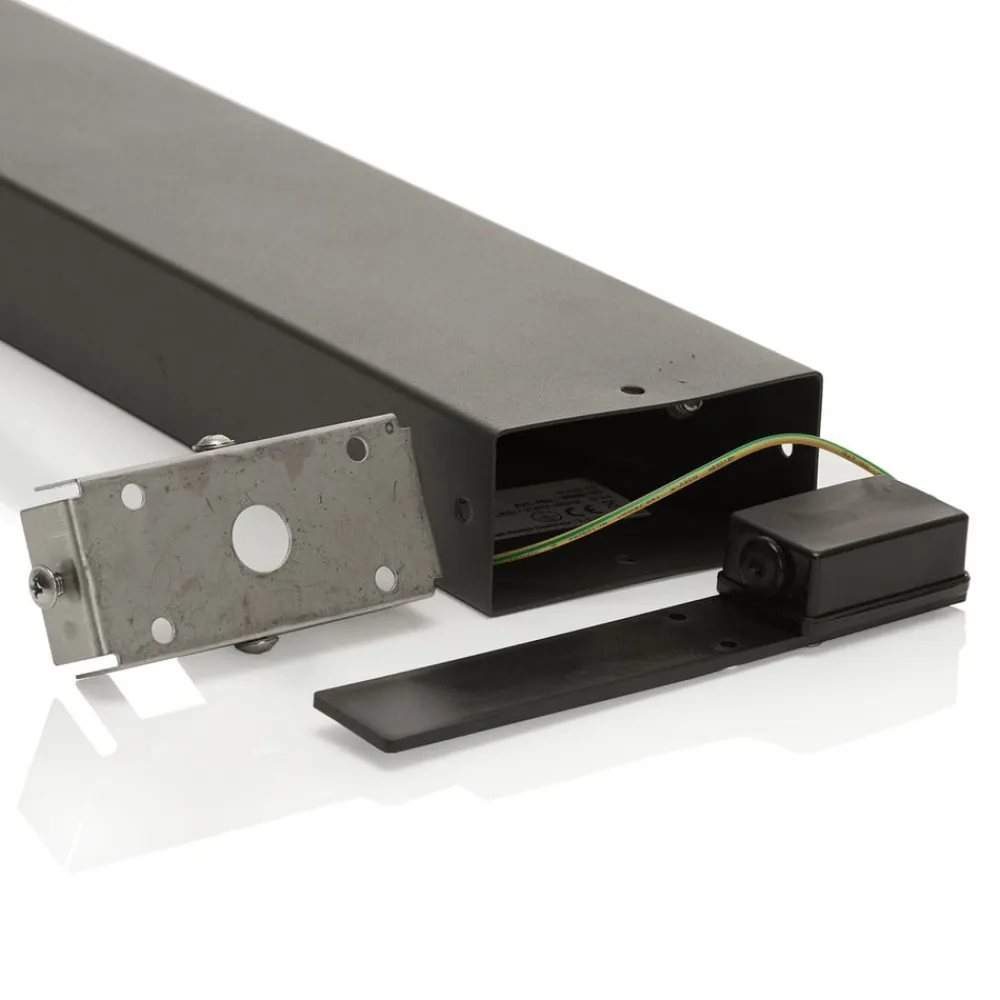 Lindby LED-gadelampe Dionys, højde 70 cm, antracit, metal