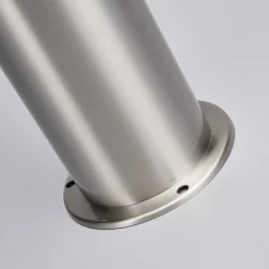 Lindby LED-gadelampe Lanea, 60 cm, grå, stål, IP44