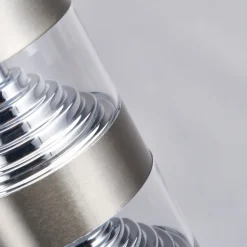 Lindby LED-gadelampe Lanea, 60 cm, grå, sensor, IP44