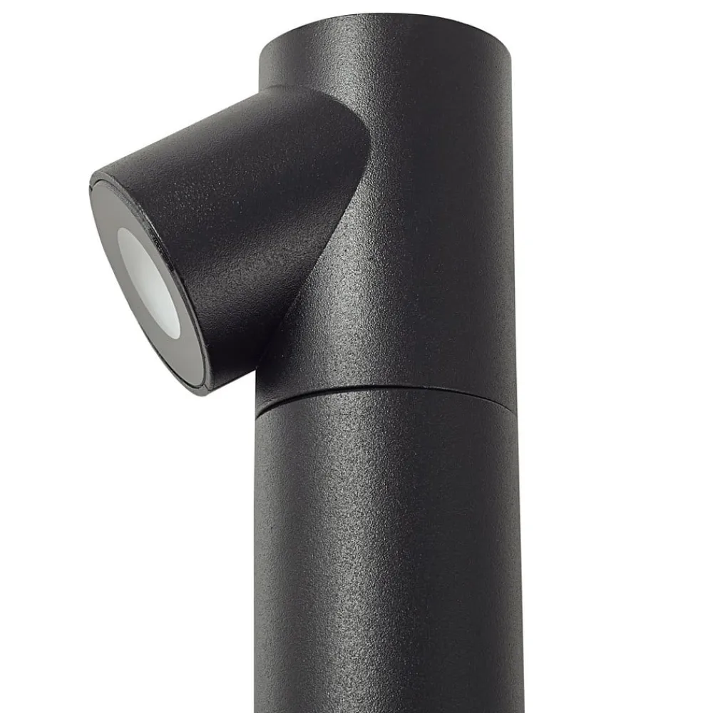 Lindby Udendørs Spot|Gadebelysning>LED-gadelampe Luzian, højde 80 cm, sort, jordspyd