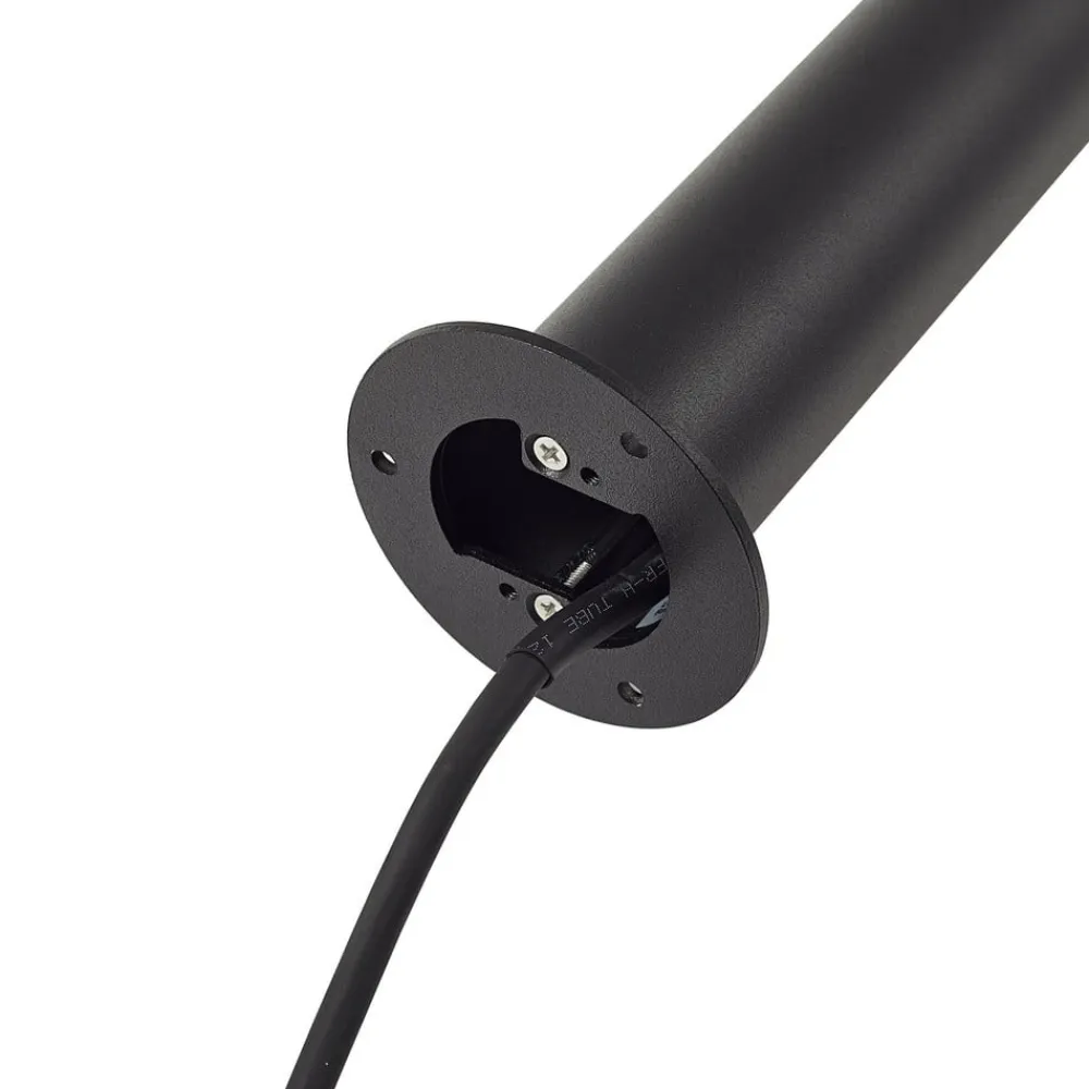 Lindby Udendørs Spot|Gadebelysning>LED-gadelampe Luzian, højde 80 cm, sort, jordspyd