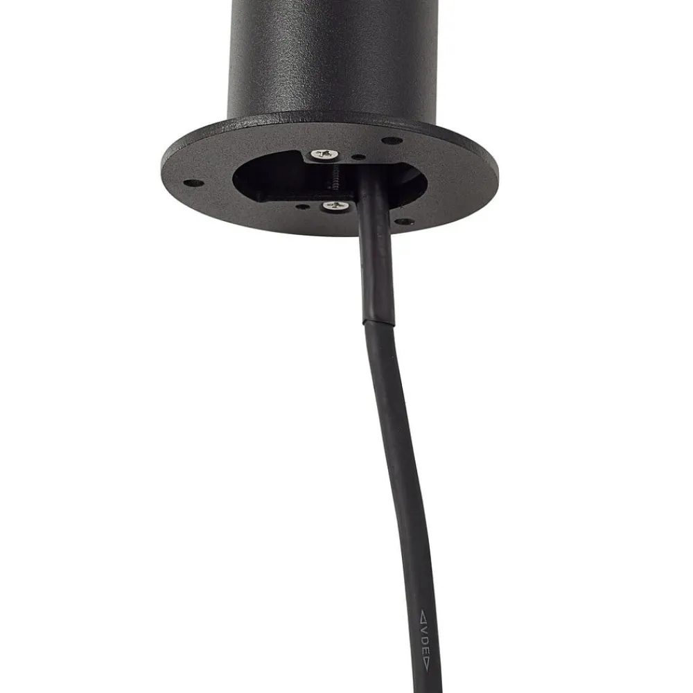 Lindby Udendørs Spot|Gadebelysning>LED-gadelampe Luzian, højde 80 cm, sort, jordspyd