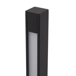 Lindby LED-gadelampe Neano, 80 cm, sort, metal, IP65