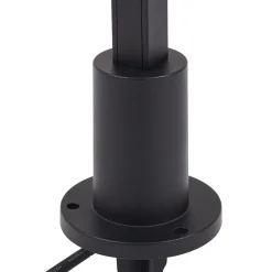 Lindby LED-gadelampe Neano, 120 cm, sort, metal, IP65