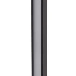 Lindby LED-gadelampe Neano, 120 cm, sort, metal, IP65