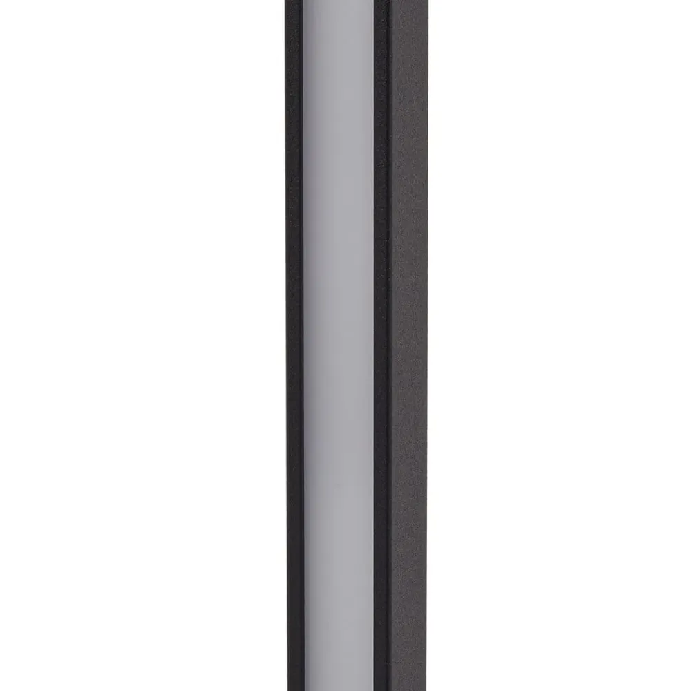 Lindby LED-gadelampe Neano, 120 cm, sort, metal, IP65