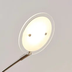 Lindby LED-gulvlampe Anea, 179 cm, 5 lyskilder, nikkelfarvet