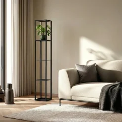 LED-gulvlampe Birta, stående, reol, højde 155 cm^Lindby Outlet