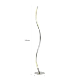 LED-gulvlampe Criostal, RGBW, dæmpbar, fjernbetjening^Lindby Outlet