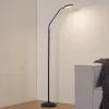 Lindby LED-gulvlampe Elvyn, sort, justerbar
