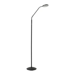 Lindby LED-gulvlampe Elvyn, sort, justerbar