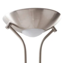 LED-gulvlampe Josefin, nikkel, læselampe, dæmpbar^Lindby Clearance