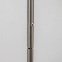 Lindby LED-gulvlampe Malea, nikkelfarvet, dæmpbar, 180 cm