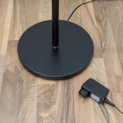 LED-gulvlampe Malea, sort, metal, dæmpbar, 180 cm^Lindby Online