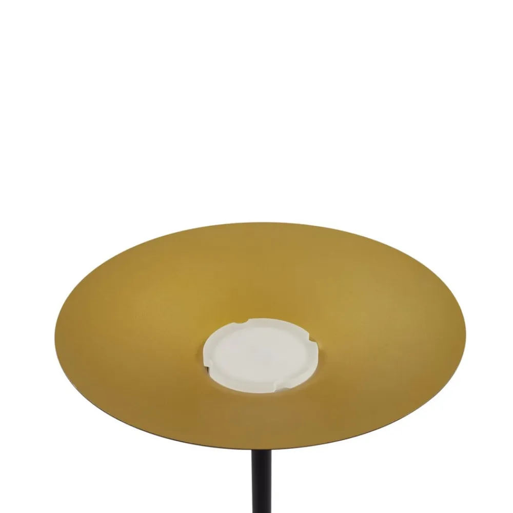 Lindby LED-gulvlampe Norvind, sort, metal, 1 lyskilde