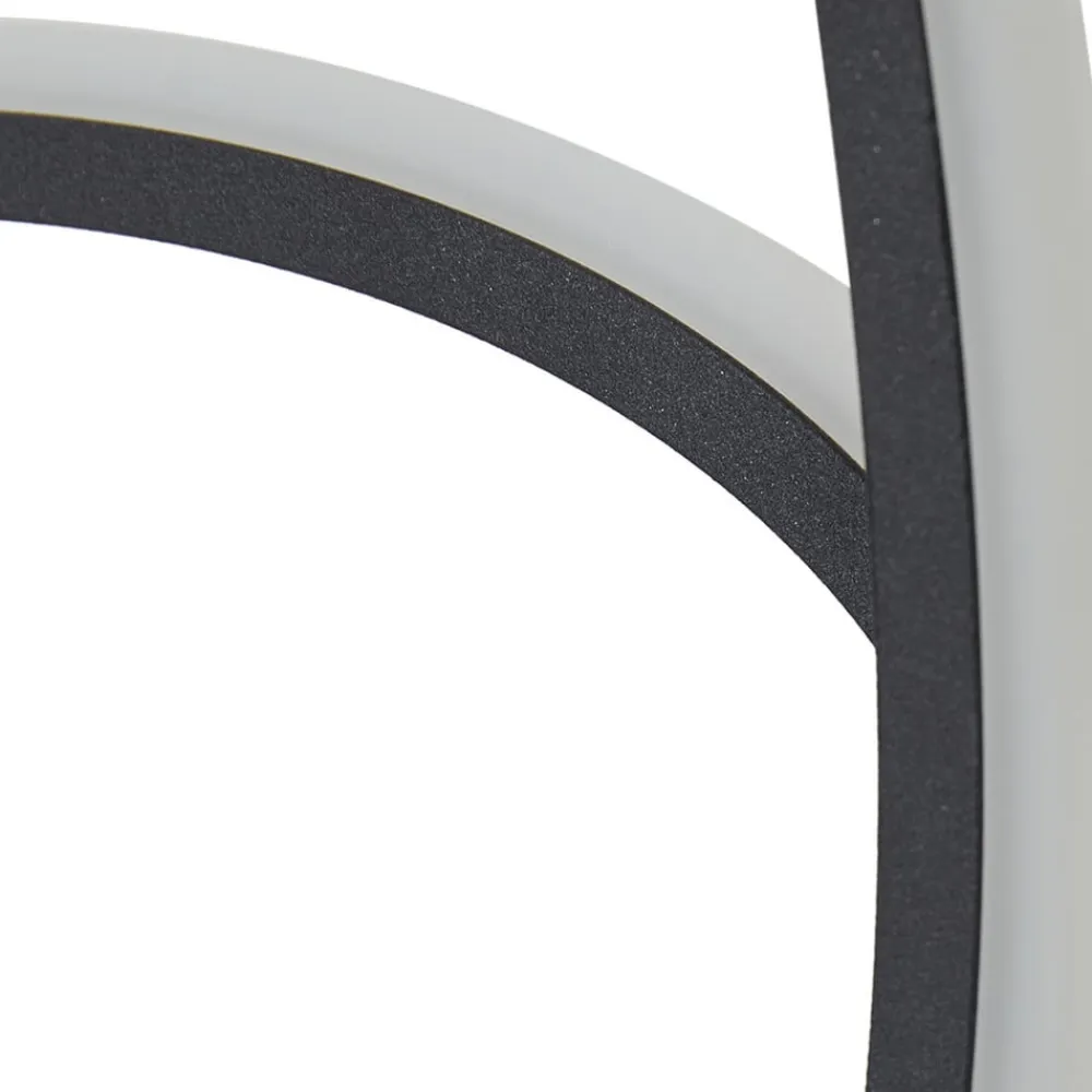 Lindby LED-gulvlampe Pajaro, 130 cm, sort, CCT, dæmpbar