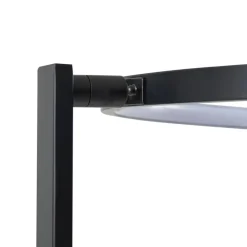LED-gulvlampe Rayon, sort, metal, højde 150,3 cm^Lindby Hot