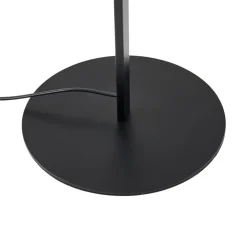 LED-gulvlampe Rayon, sort, metal, højde 150,3 cm^Lindby Hot