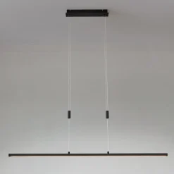 Lindby LED-hængelampe Arneja, sort, CCT, højdejusterbar