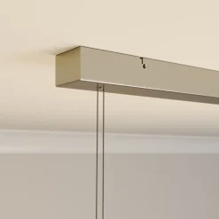 LED-hængelampe Auron, nikkelfarvet, metal, dæmpbar^Lindby Online