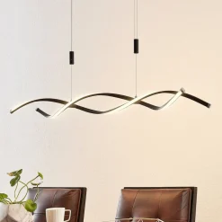 Lindby Pendellamper|Pendellamper>LED-hængelampe Welina, sort, jern, justerbar