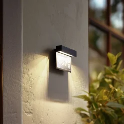 Lindby Terrassebelysning|Væglamper>LED-husnummerlampe Antal, antracit, aluminium