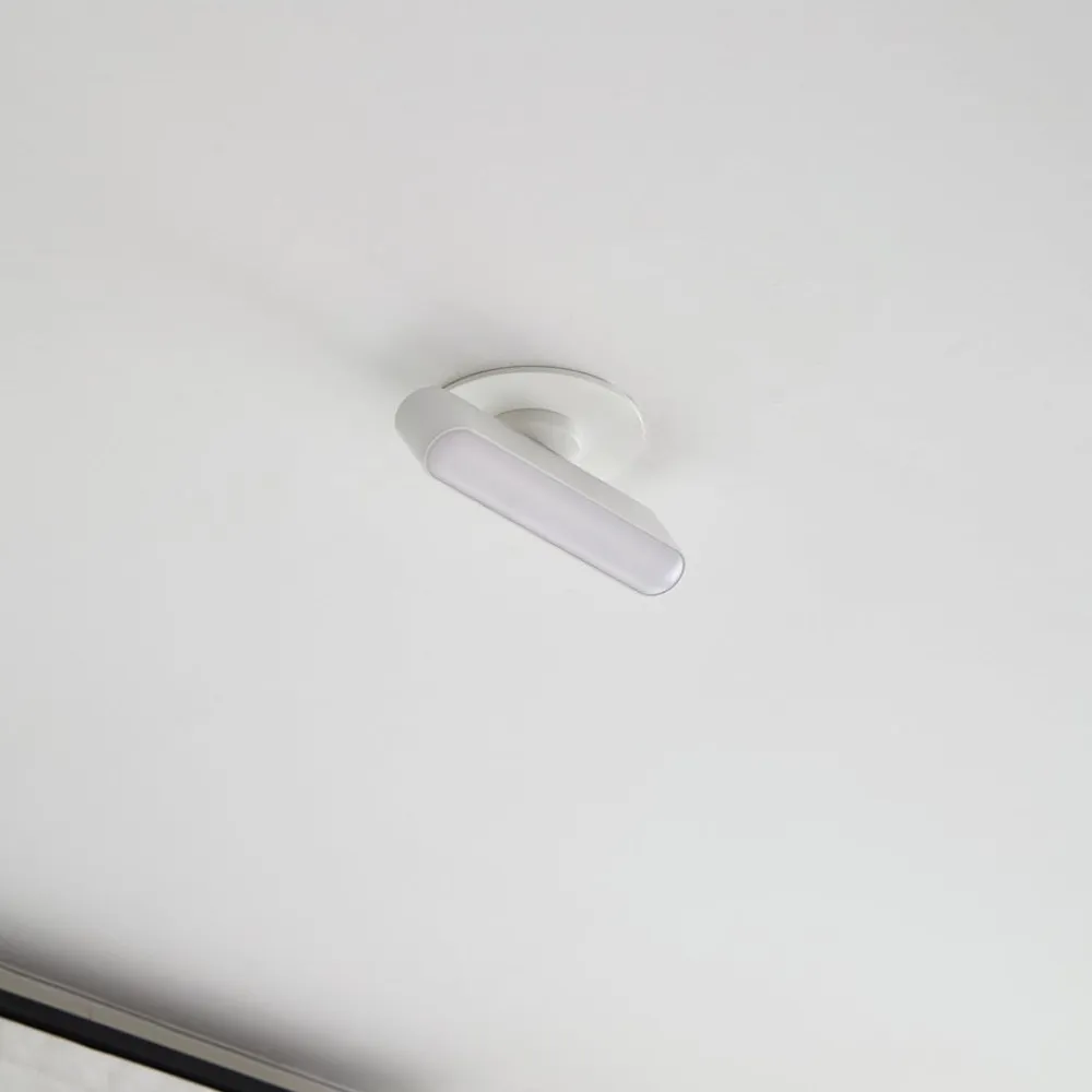 Lindby LED-indbygningslampe Eldrin, hvid, lysliste, 13,1 cm