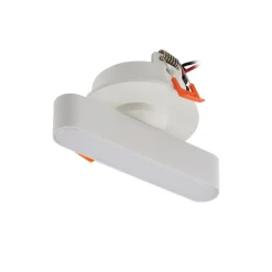 Lindby LED-indbygningslampe Eldrin, hvid, lysliste, 13,1 cm