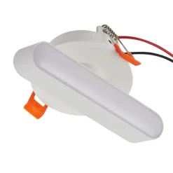 Lindby LED-indbygningslampe Eldrin, hvid, lysliste, 13,1 cm